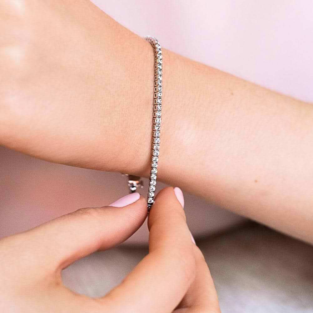 Lab Grown Diamond Tennis Bracelet (RTS) - 3.0ctw