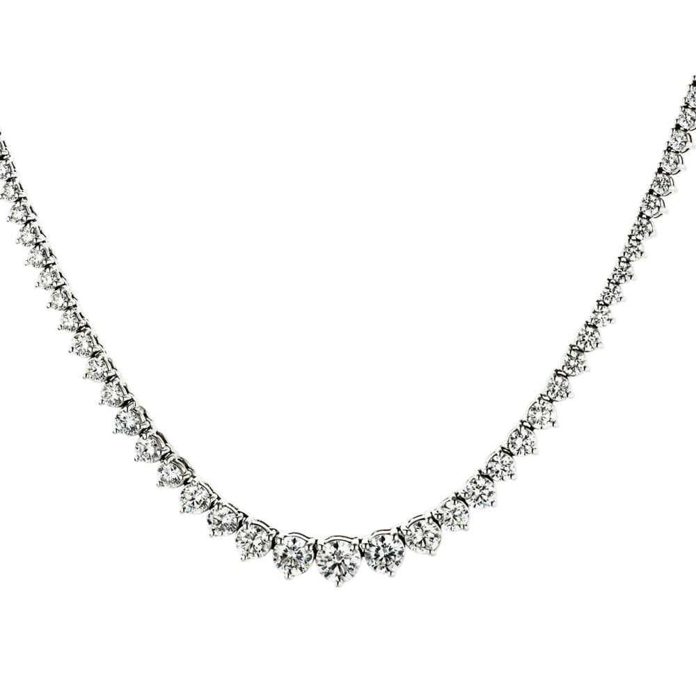 10.0ctw Lab-Grown Diamond Tennis Necklace