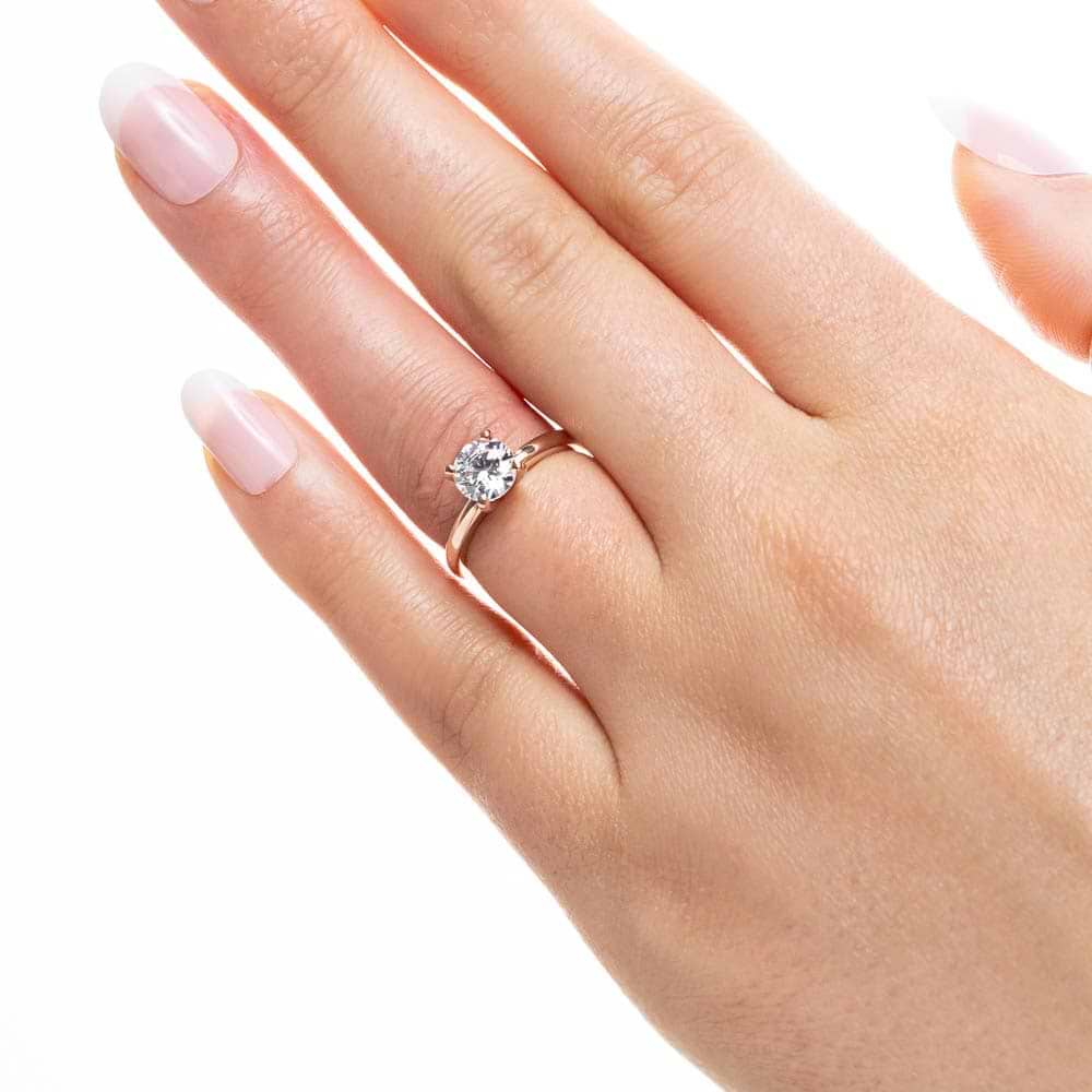 Lauren Lab Grown Diamond Traditional Four Prong Solitaire Engagement Ring