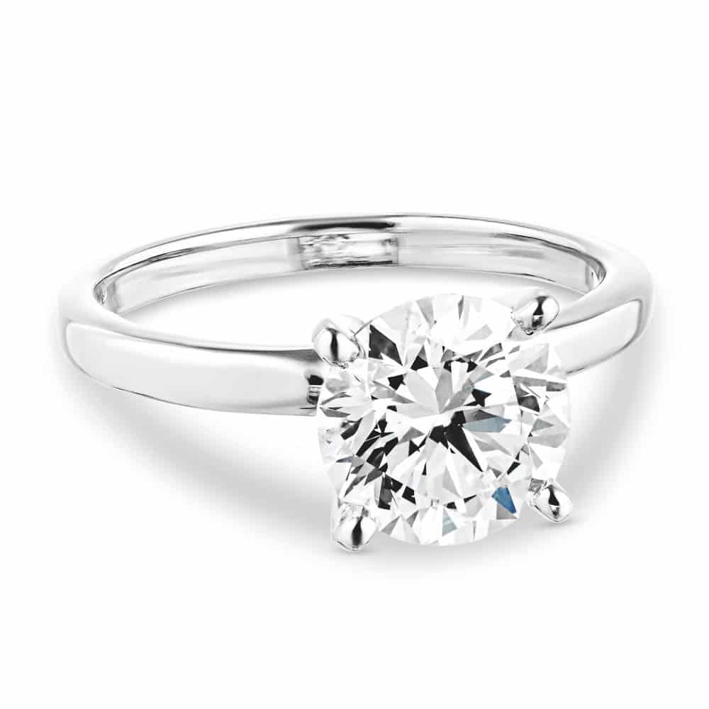 Moissanite - Traditional Solitaire Engagement Ring