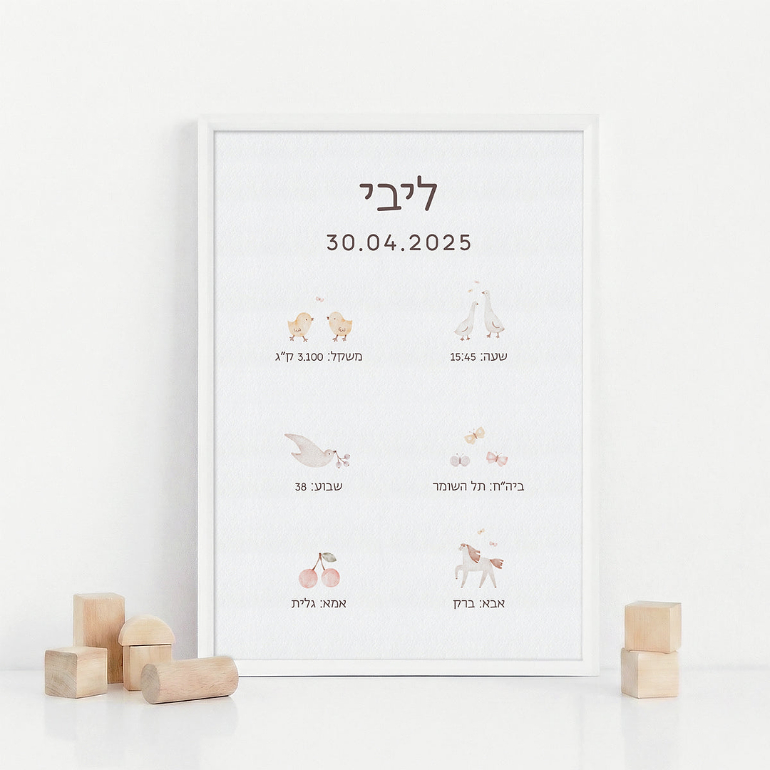 תעודת לידה - שלווה