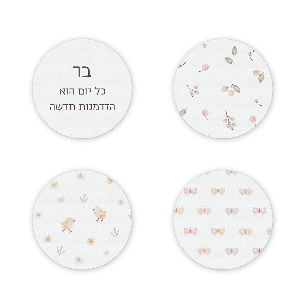 מארז מתנה למטבח ספר מתכונים + קופסת עוגיות + תחתית לסיר + מגנטים - שלווה