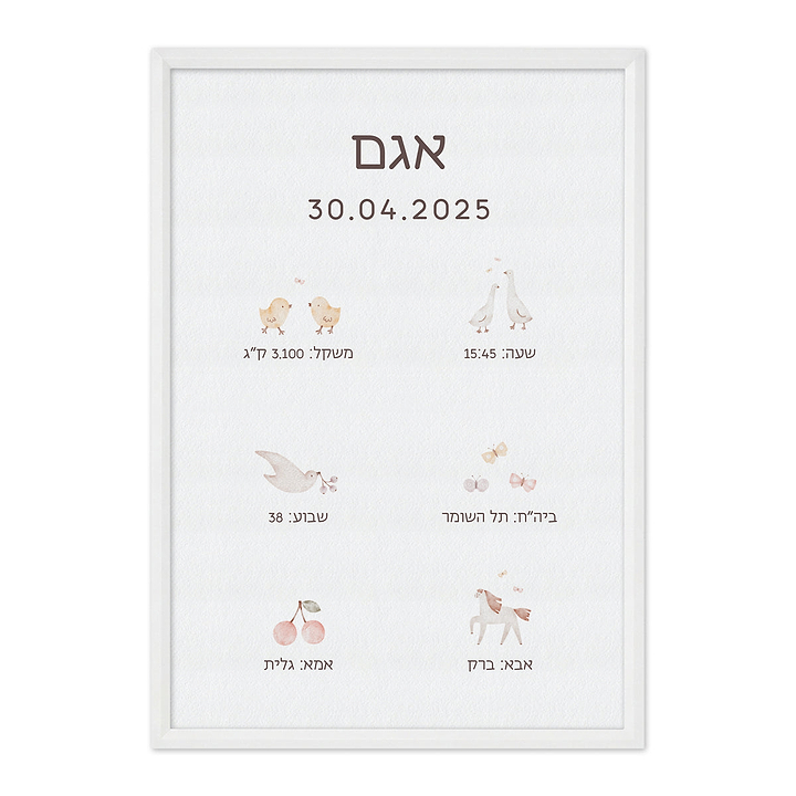 תעודת לידה - שלווה