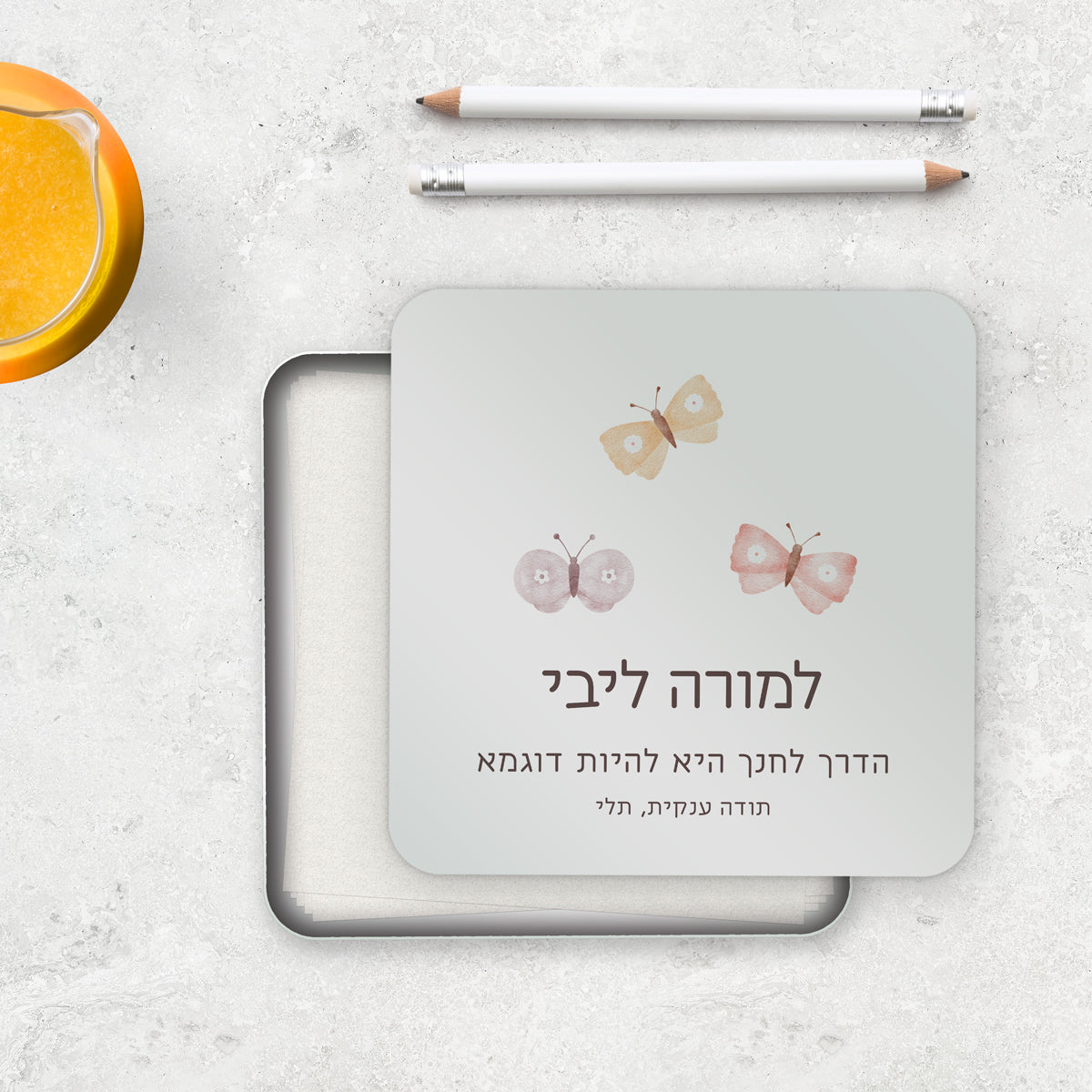 קופסת דפי ממו - שלווה מורה