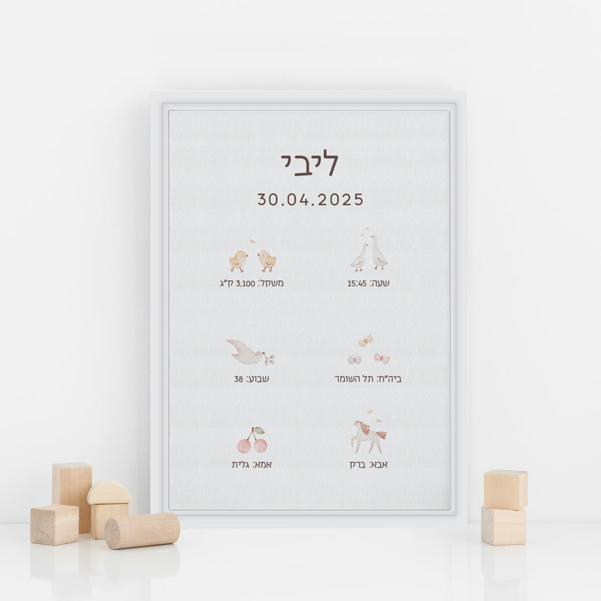 תעודת לידה - שלווה