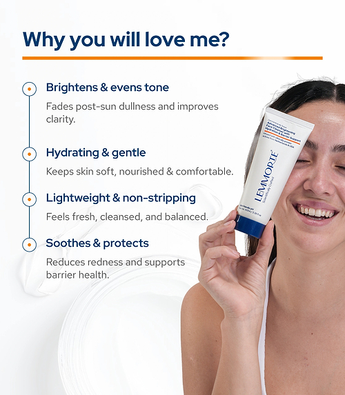 Lemmorte® Advanced Brightening Face Cleanser with Hydration & Barrier Support