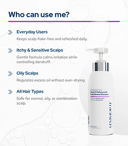 Lemmorte® Dandruff Defense with Scalp Renewal Shampoo