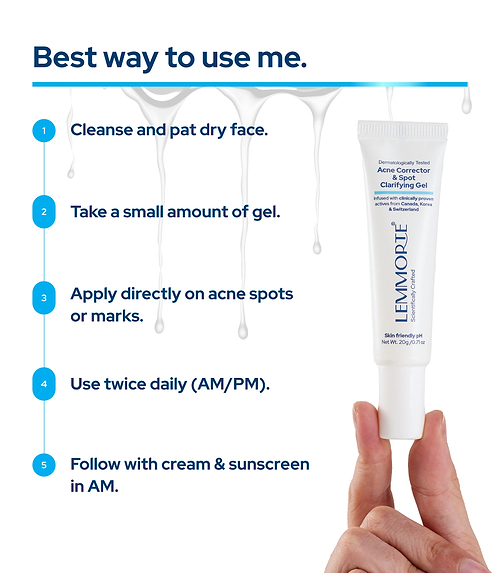 Lemmorte® Acne Corrector & Spot Clarifying Gel
