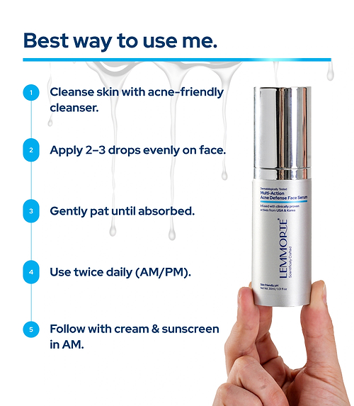 Lemmorte® Multi-Action Acne Defense Face Serum
