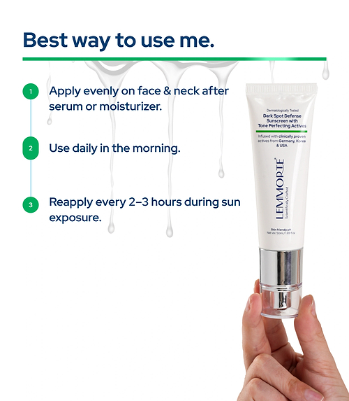Lemmorte® Dark Spot Defense Sunscreen with Tone-Perfecting Actives