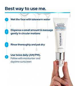 Lemmorte® Breakout-Control Sunscreen with Broad Spectrum Shield