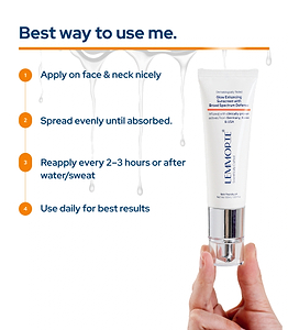Lemmorte® Glow Enhancing Sunscreen with Broad Spectrum Defense