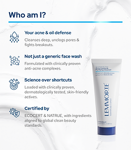 Lemmorte® Acne Control & Purifying Cleanser