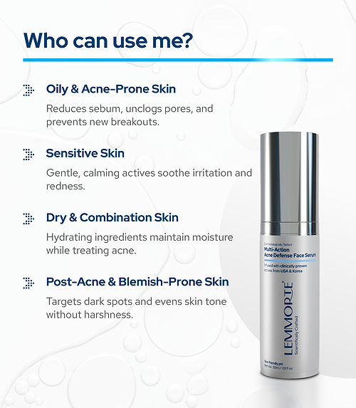 Lemmorte® Multi-Action Acne Defense Face Serum