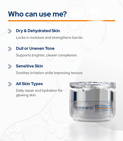 Lemmorte® Barrier-Bright complex for Luminous Repair Cream