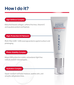 Lemmorte® Mattifying SPF Protection with Age Defence Complex