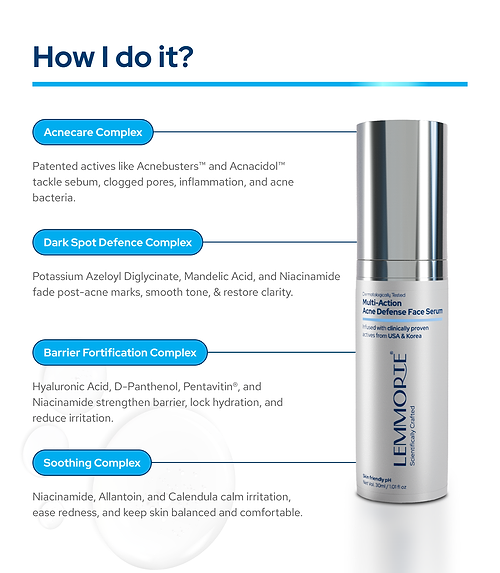 Lemmorte® Multi-Action Acne Defense Face Serum