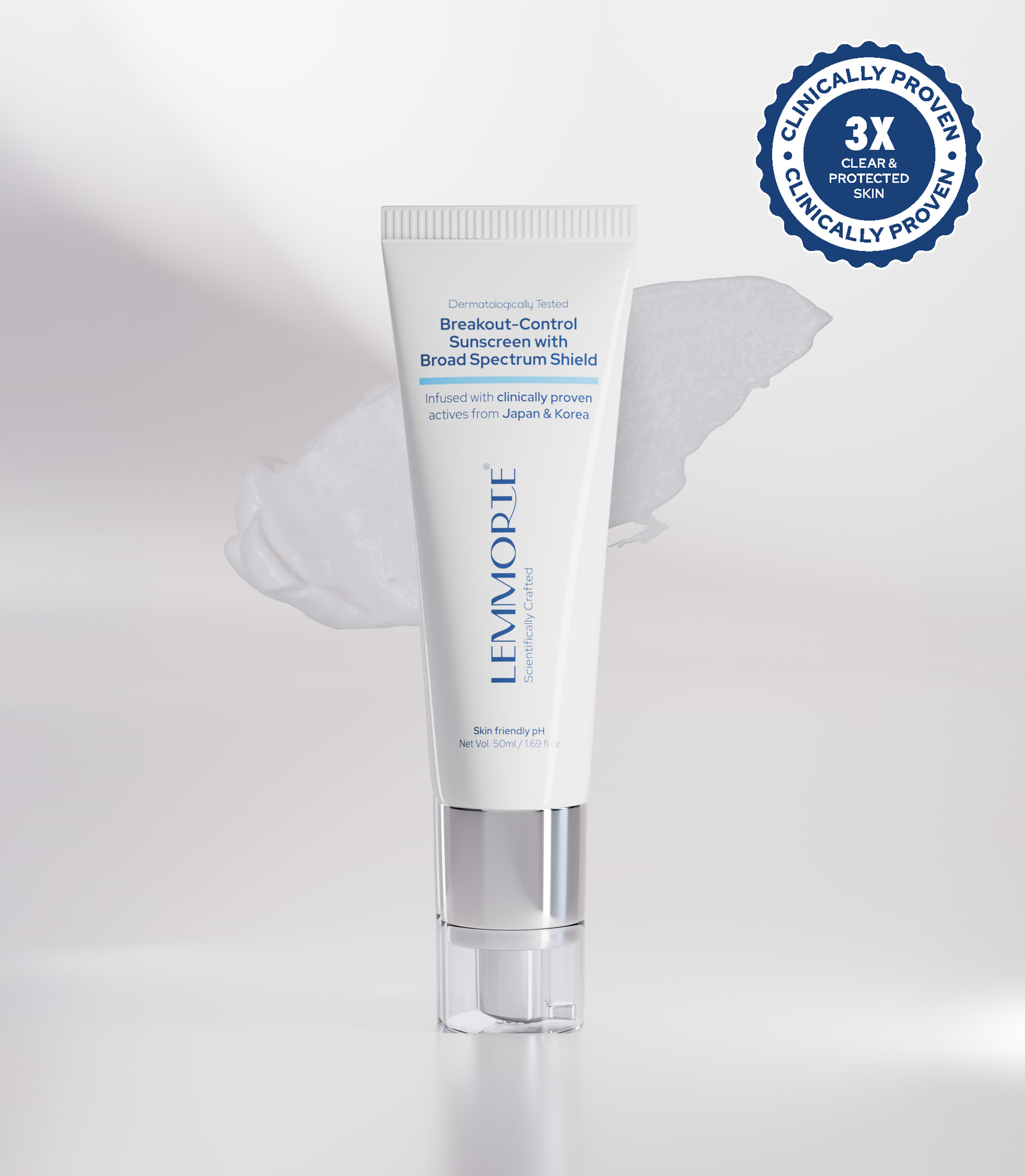 Breakout-Control Sunscreen with Broad Spectrum Shield