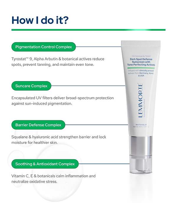 Dark Spot Defense Sunscreen with Tone-Perfecting Actives