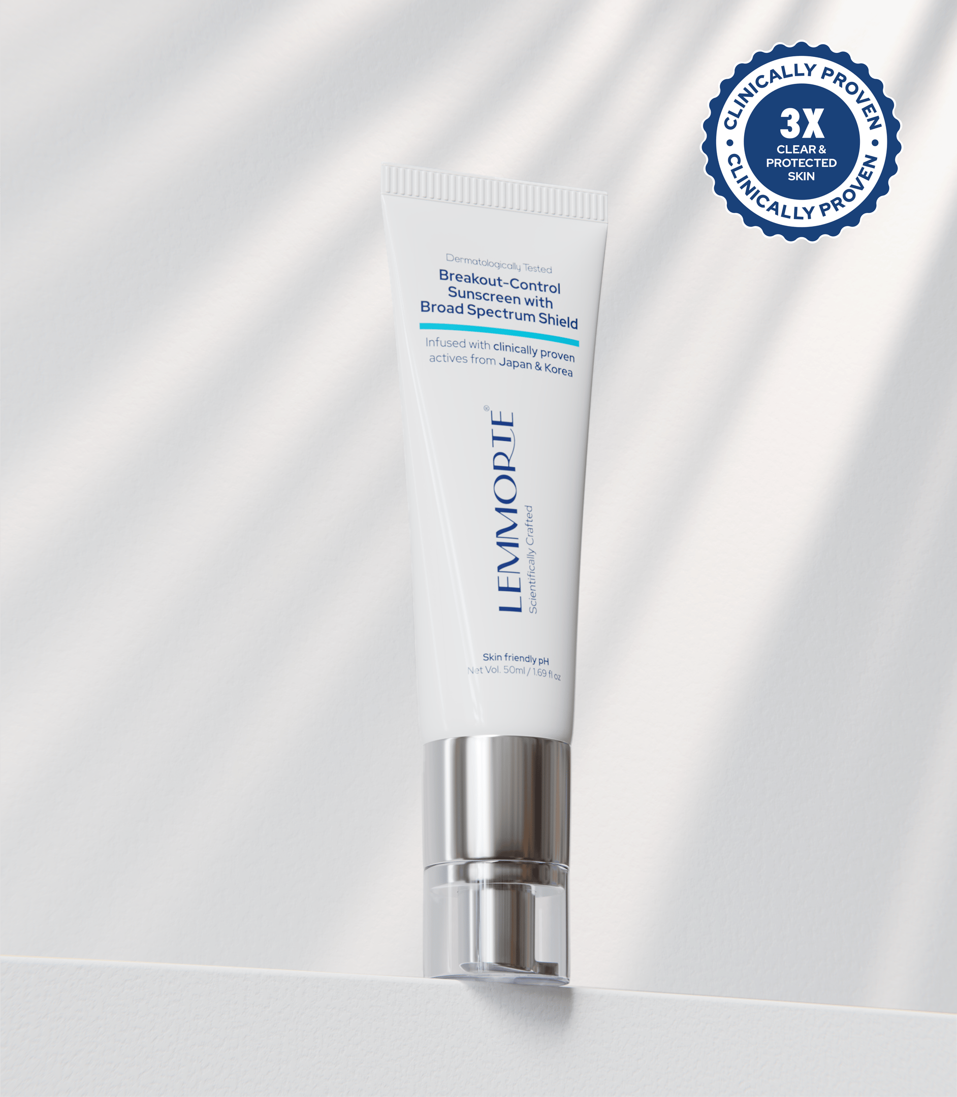 Breakout-Control Sunscreen with Broad Spectrum Shield