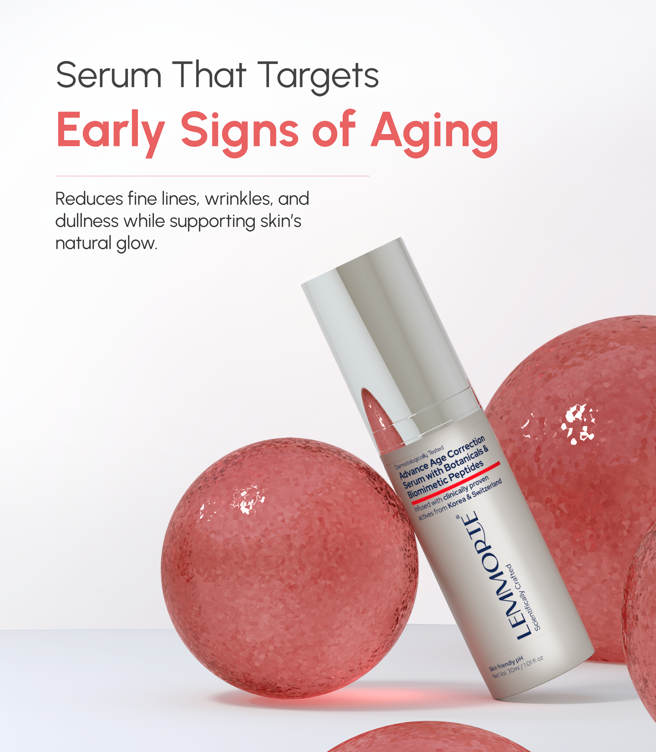 Advanced Age Correction Serum with Botanicals & Biomimetic Peptides