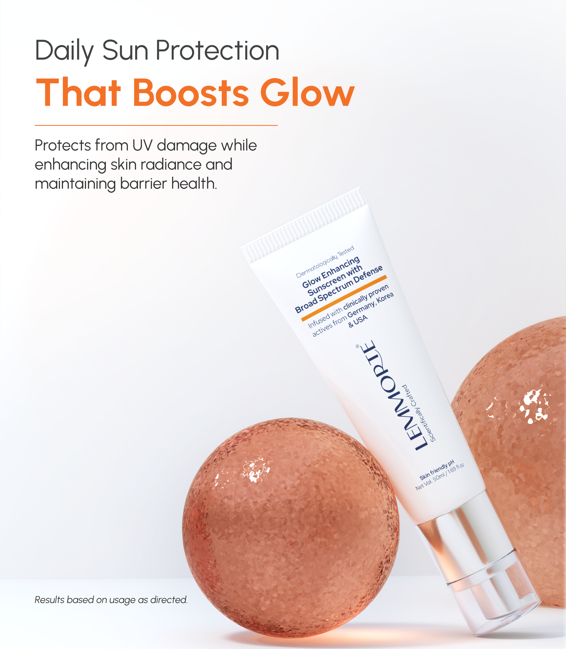 Glow Enhancing Sunscreen with Broad Spectrum Defense