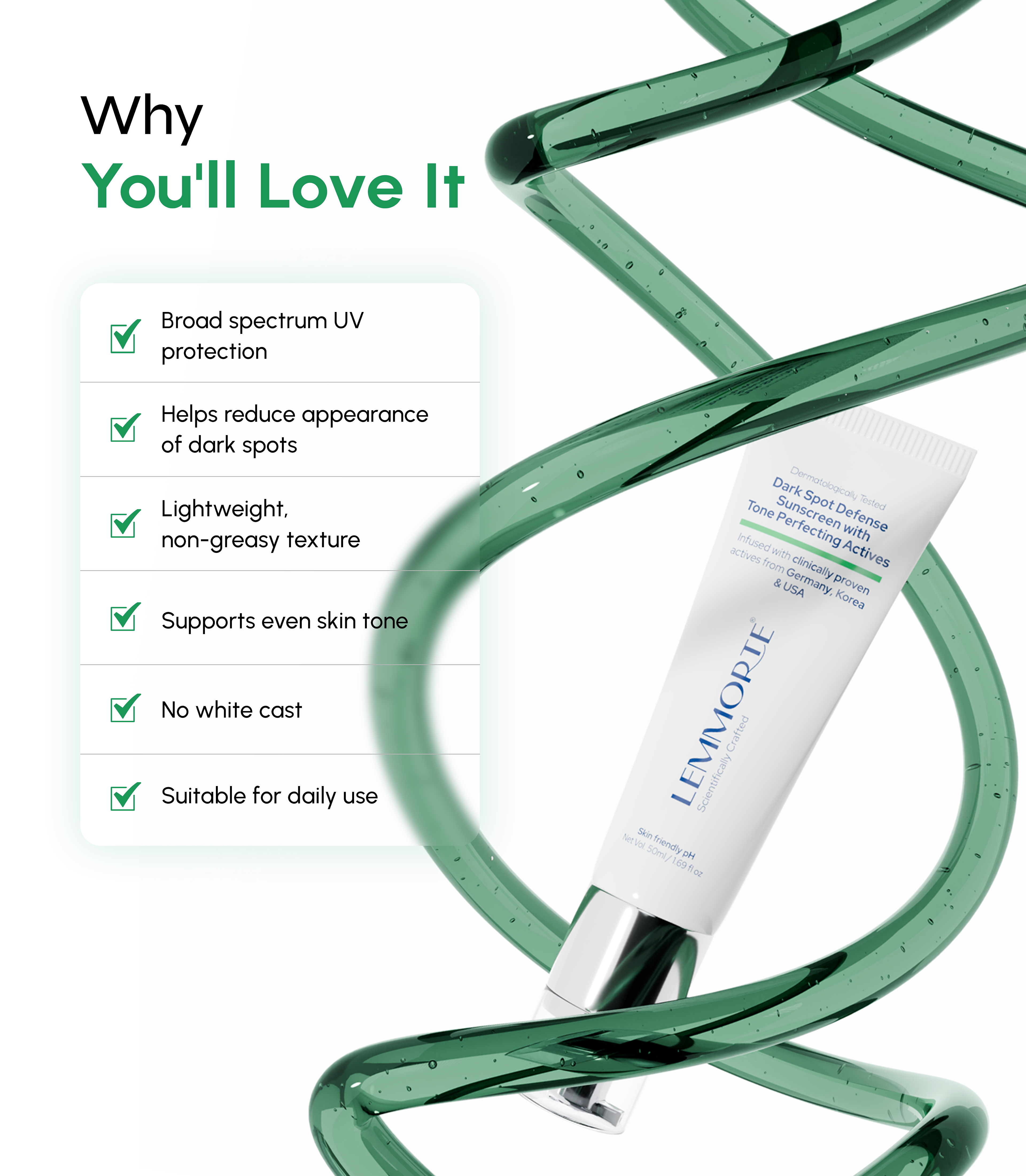 Dark Spot Defense Sunscreen with Tone-Perfecting Actives