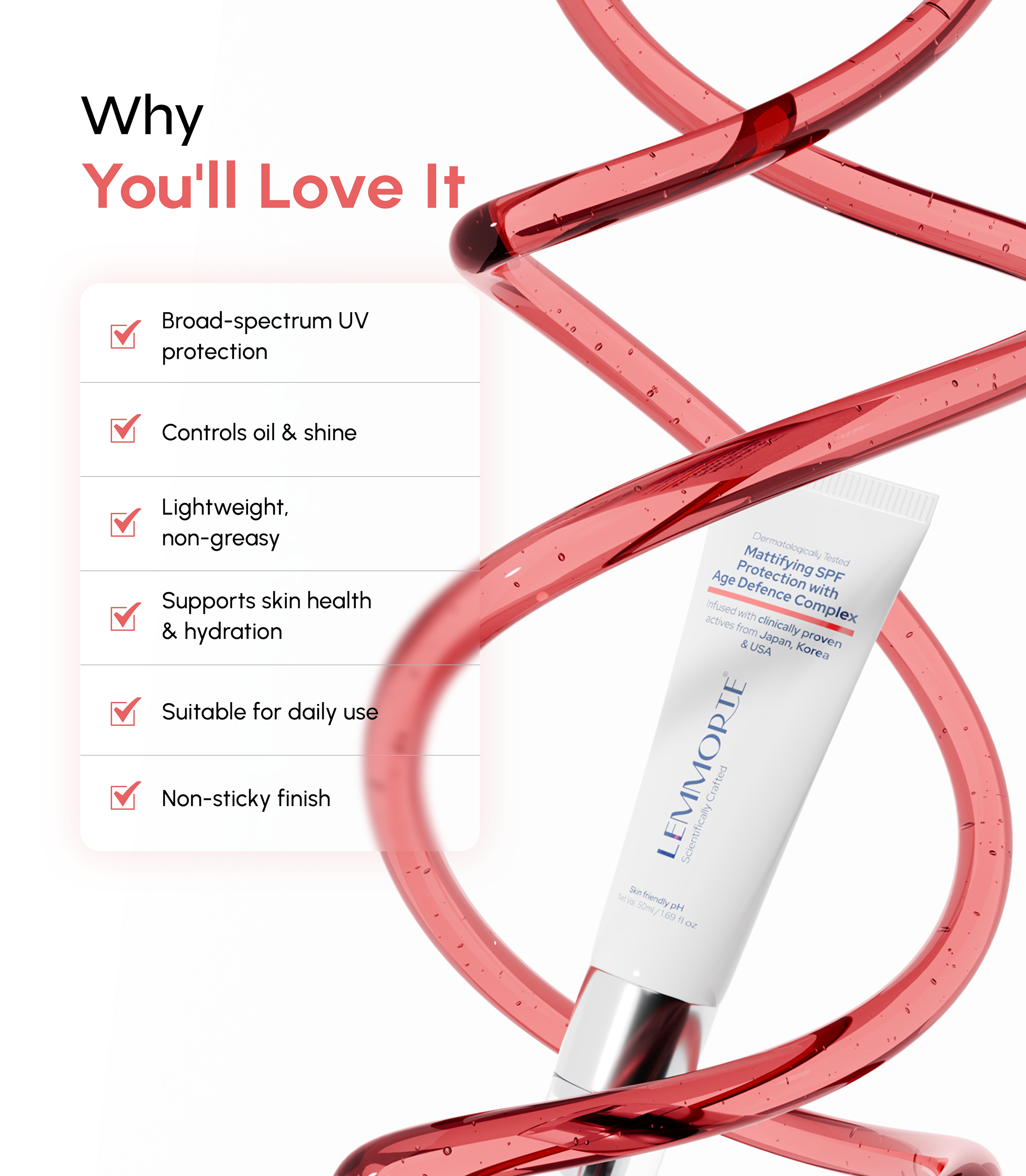 Mattifying SPF Protection with Age Defence Complex