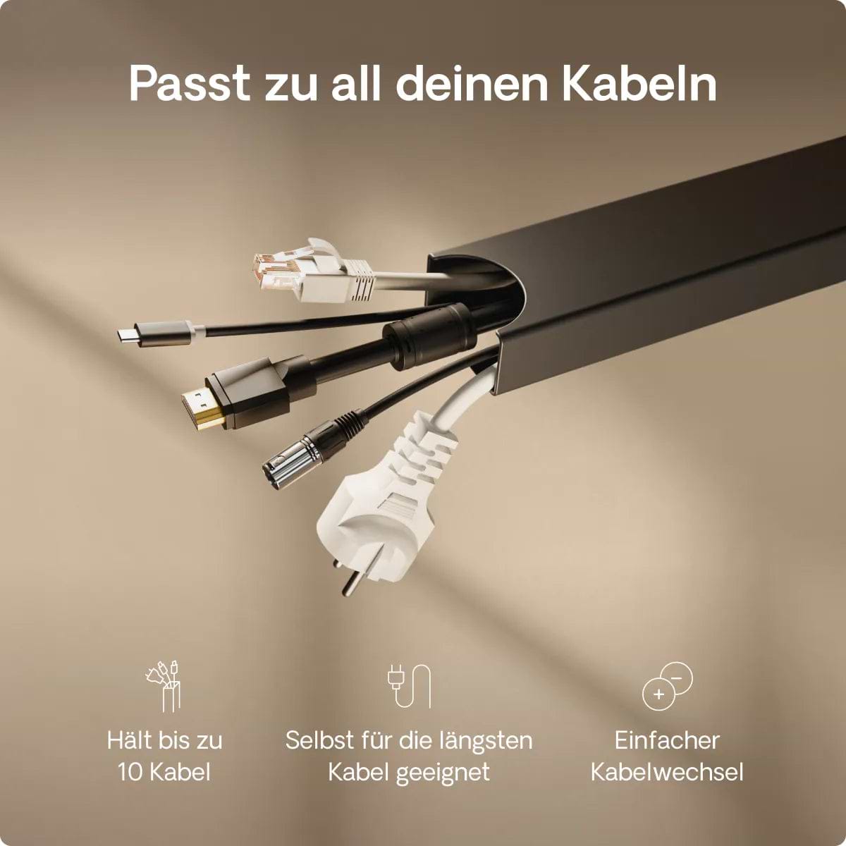 Magnetischer Kabelkanal