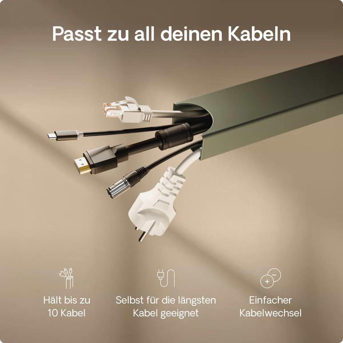 Magnetischer Kabelkanal