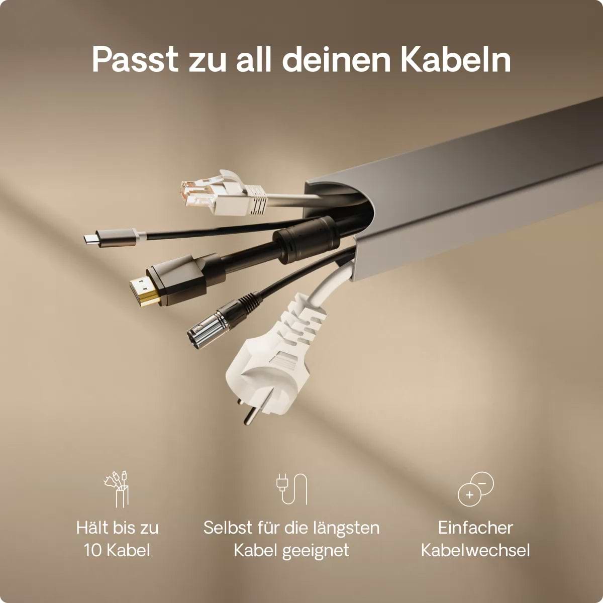 Magnetischer Kabelkanal