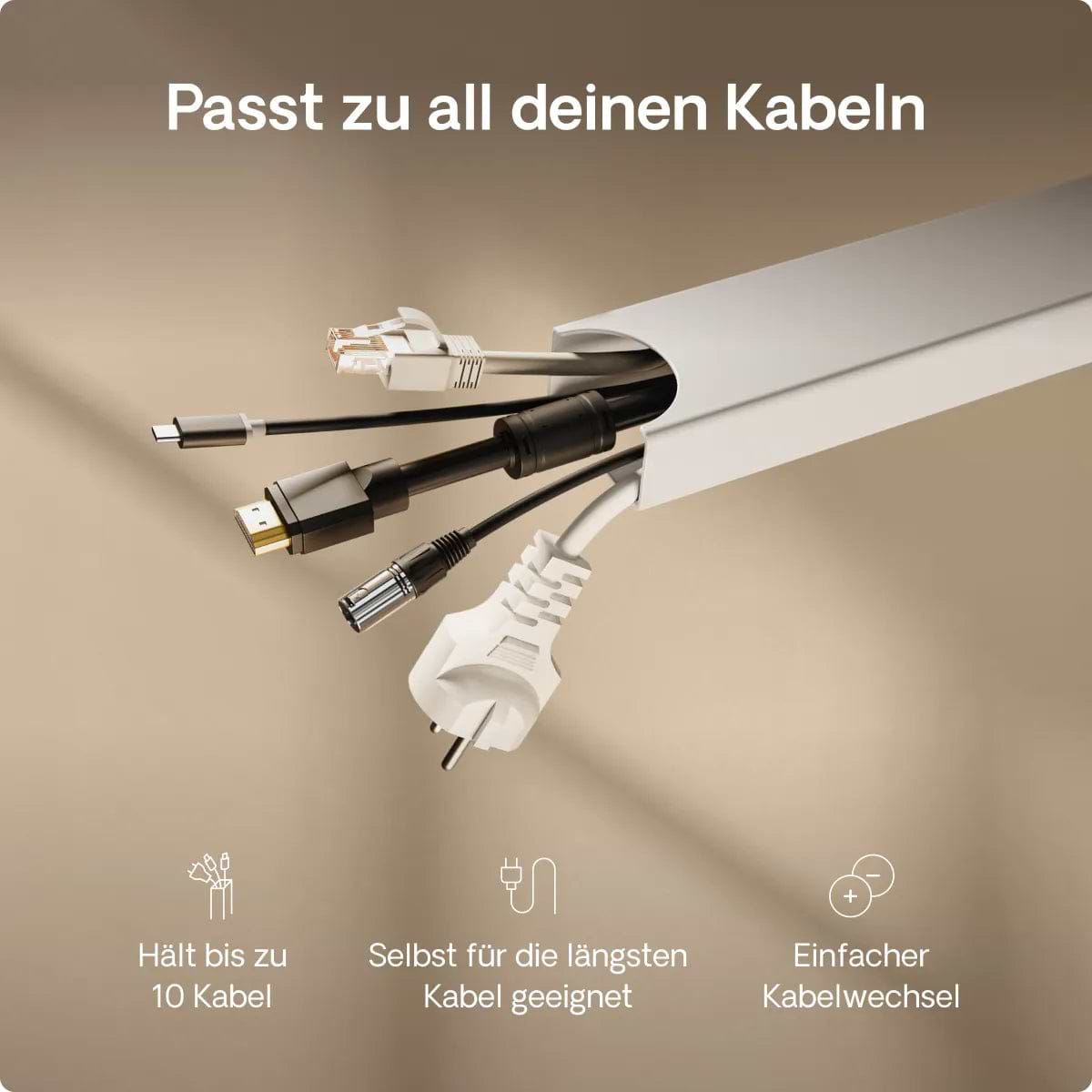 Magnetischer Kabelkanal