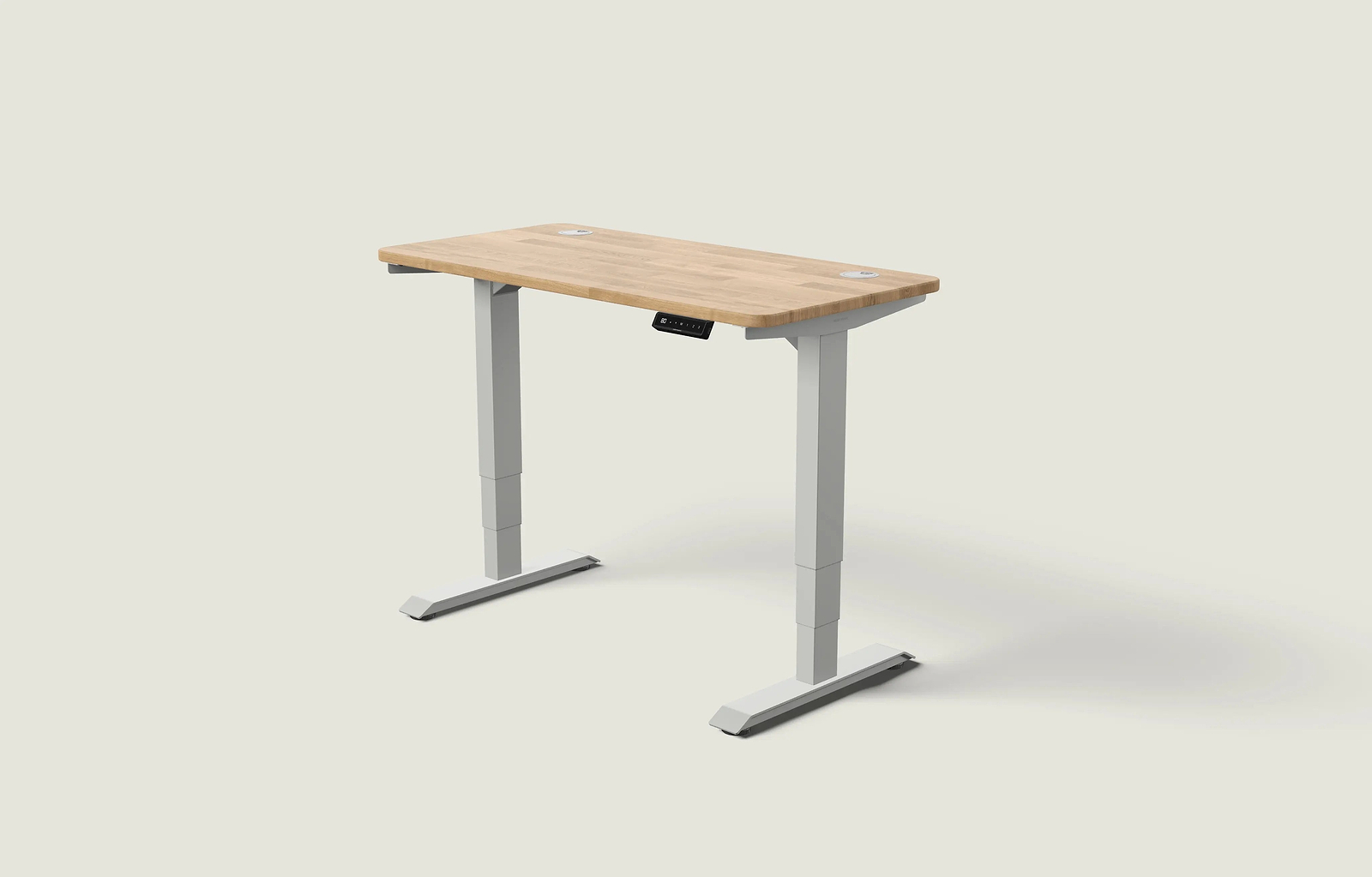 Grau / Massiv Eiche / 120x60 cm