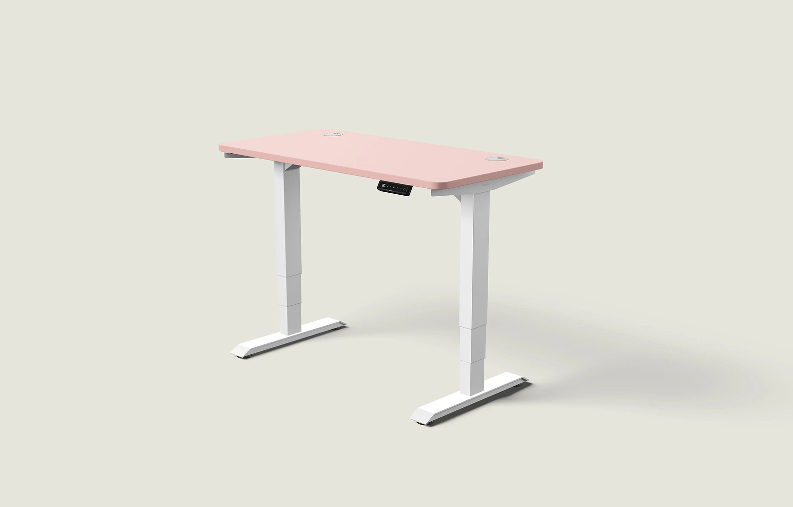 Weiß / Gedecktes Rosa / 120x60 cm