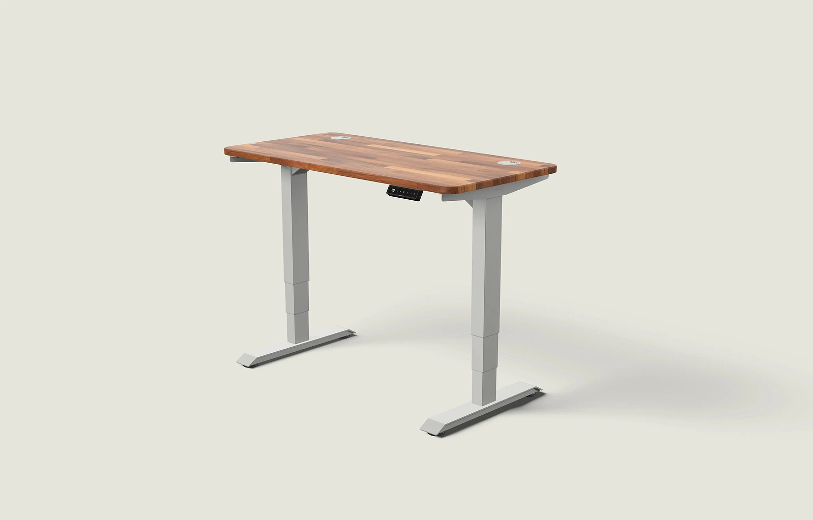 Grau / Massiv Walnuss / 120x60 cm