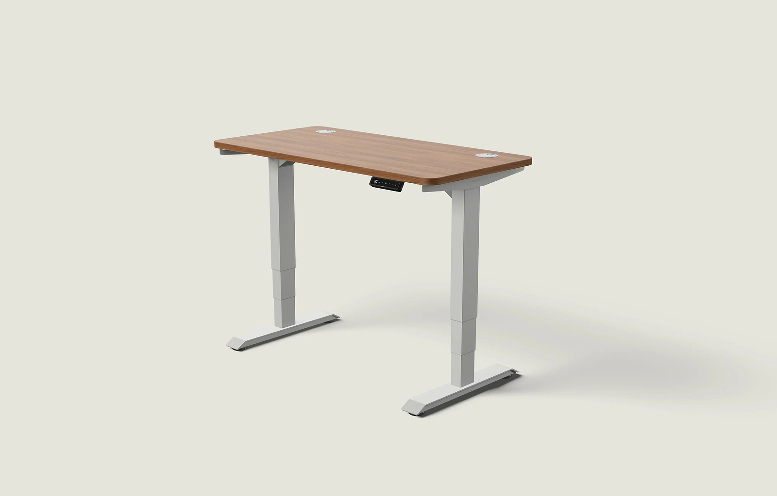 Grau / Walnuss / 120x60 cm