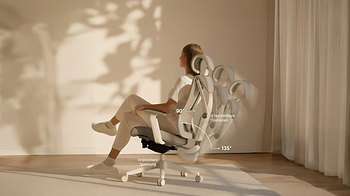 Lade das Bild in den Galerie-Viewer, SitPro Bürostuhl Liegefunktion