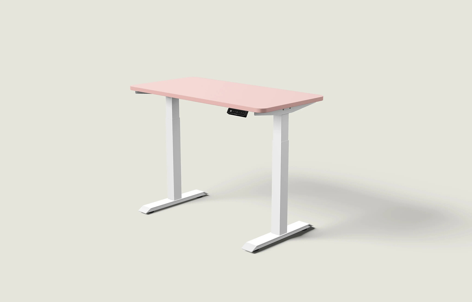 Weiß / Gedecktes Rosa / 120x60 cm