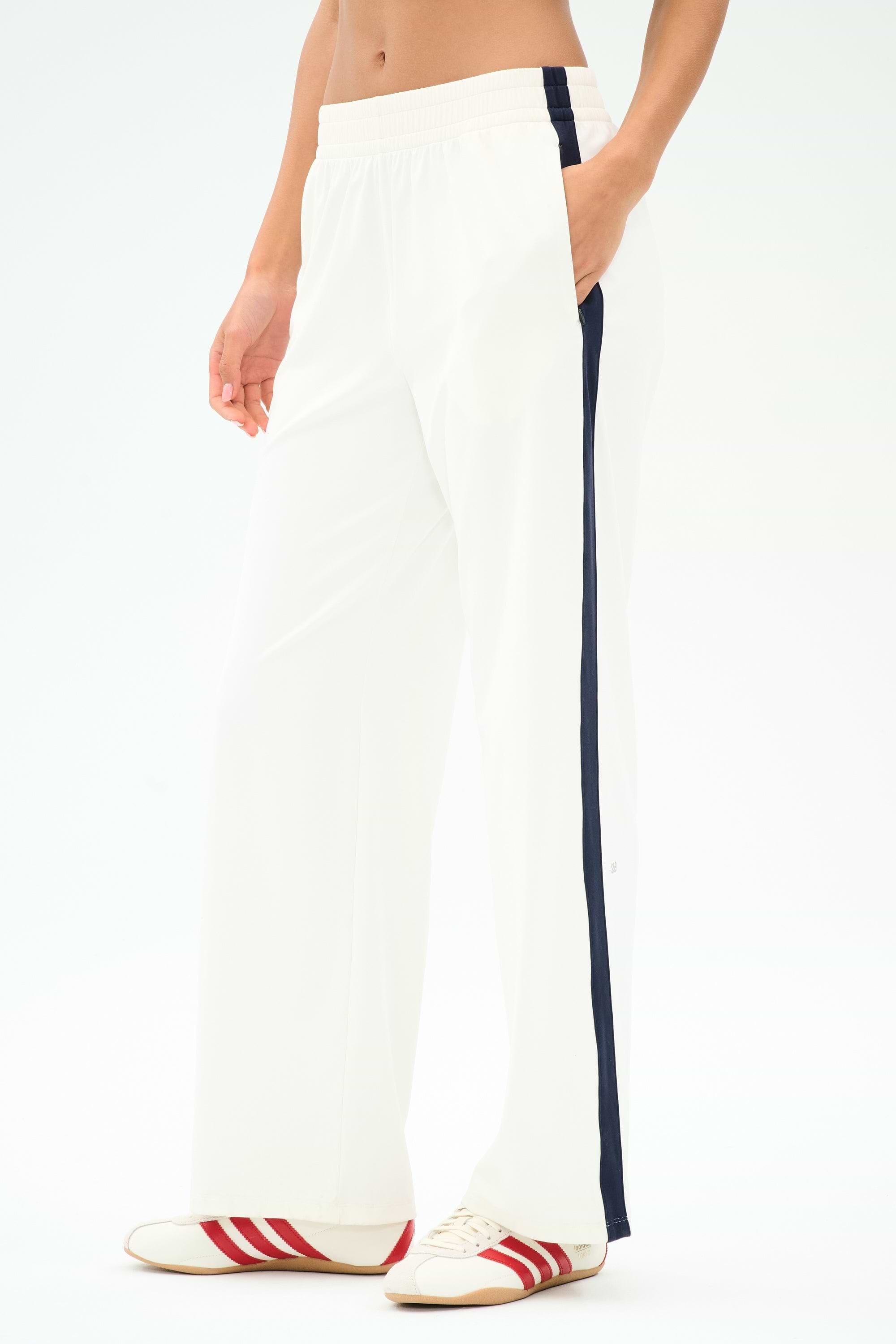 Maxie Rigor Track Pant - White/Indigo – SPLITS59 Maxie Rigor Track Pant - White/Indigo – SPLITS59