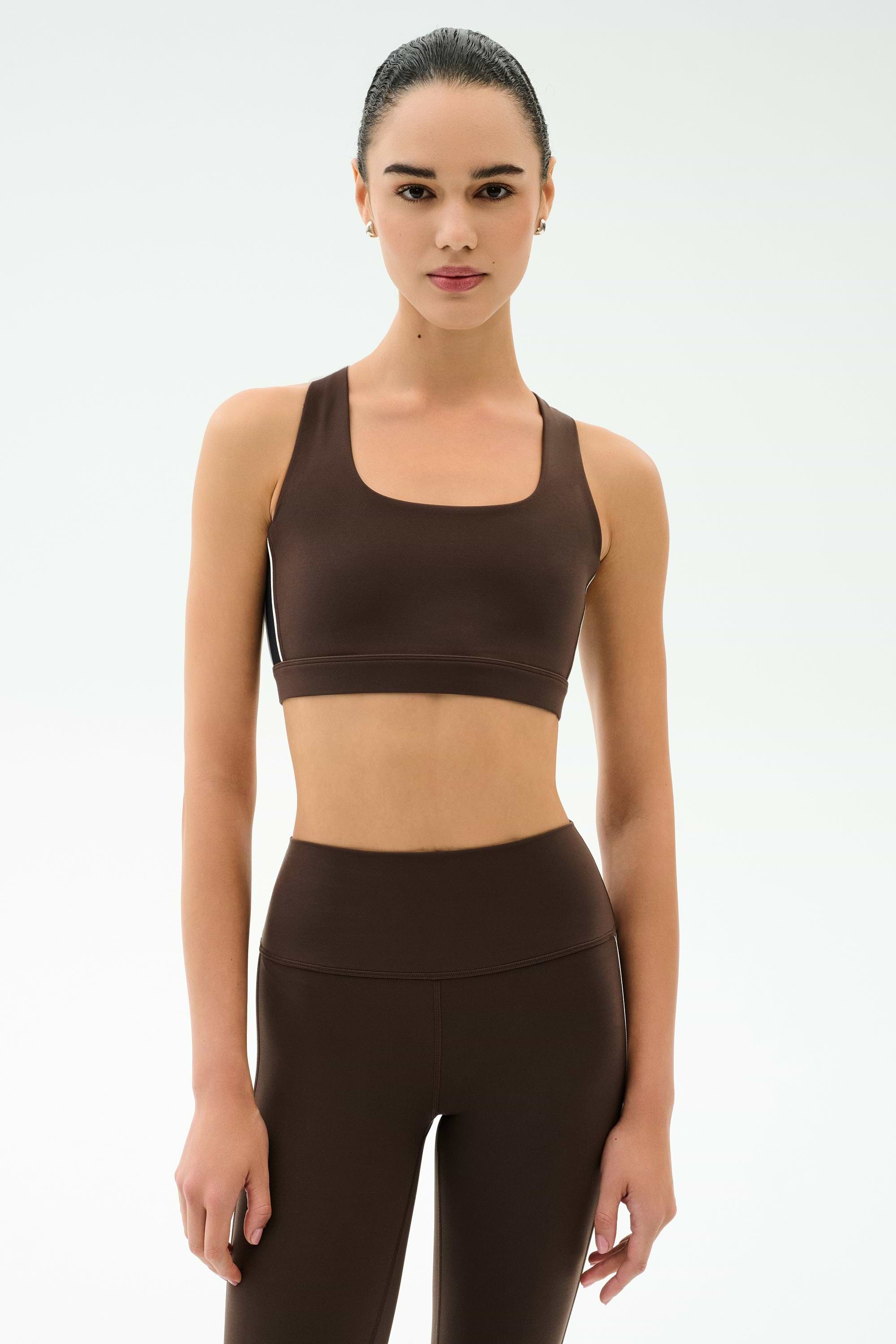 Lexi Rigor Bra - Dark Chocolate/Black – SPLITS59