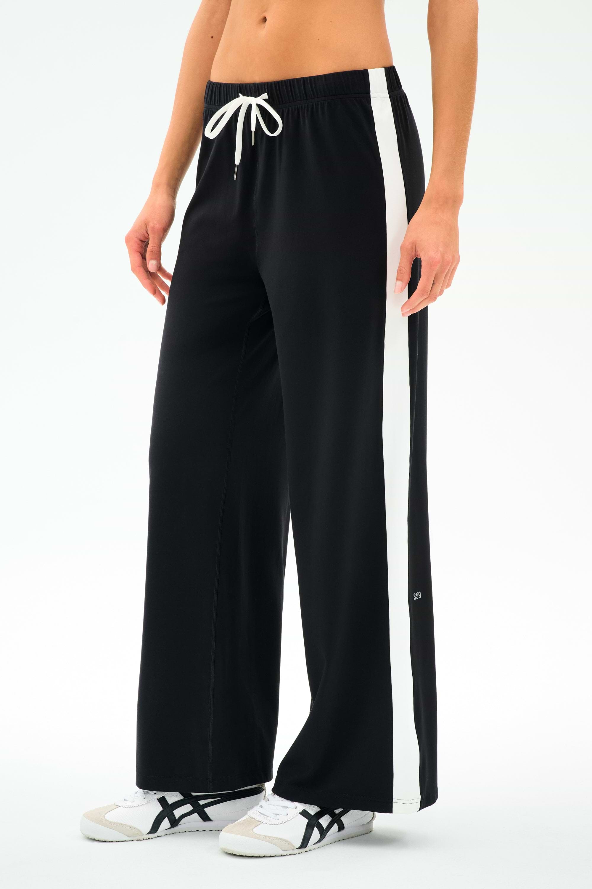 Willow Airweight Wide Leg - Black/White – SPLITS59
