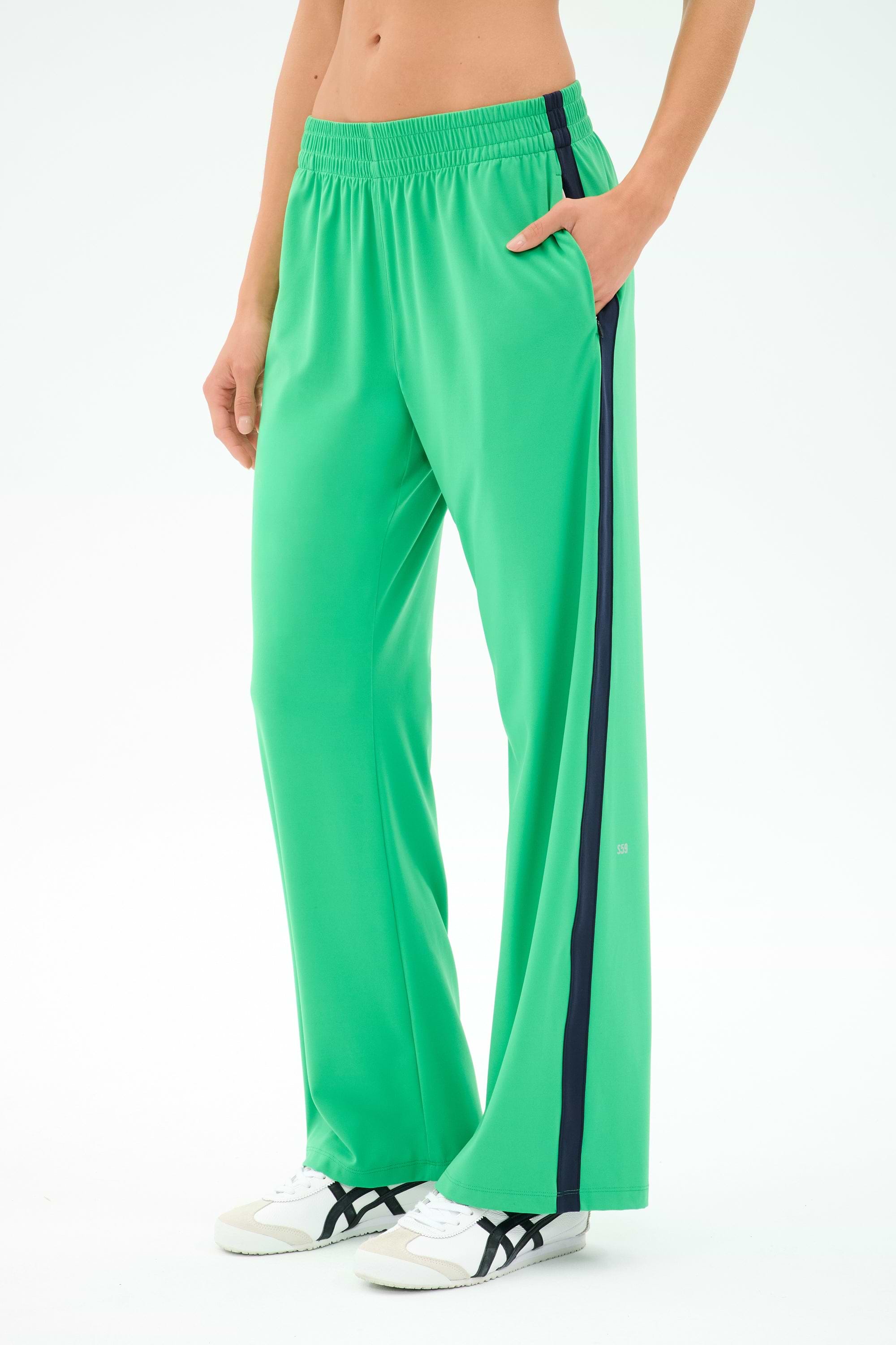 Maxie Rigor Trackpant - Grass/Indigo – SPLITS59