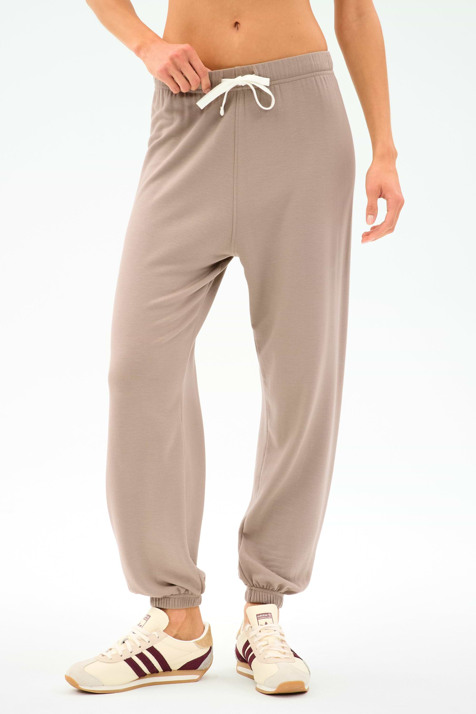 Andie Oversized Fleece Sweatpant - Latte – SPLITS59