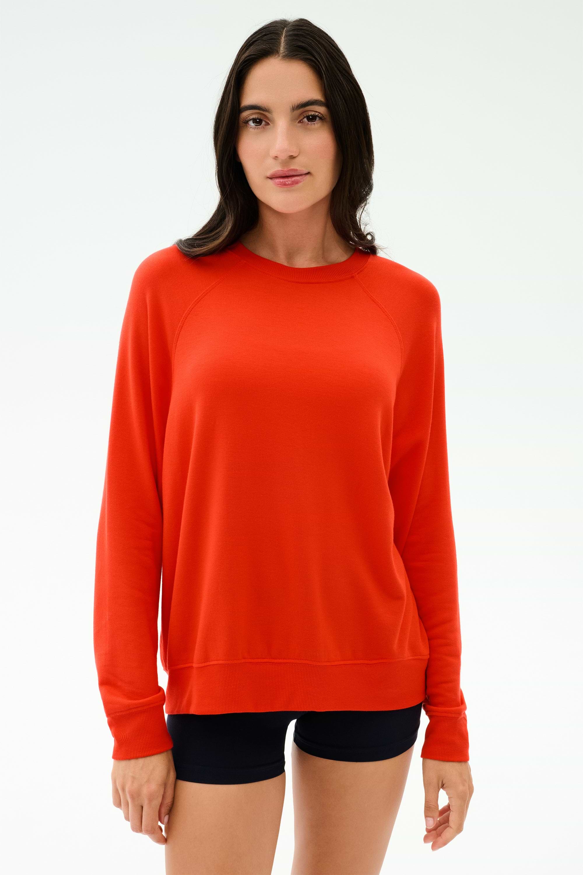 Andie Oversized Fleece Sweashirt - Lotus Red – SPLITS59