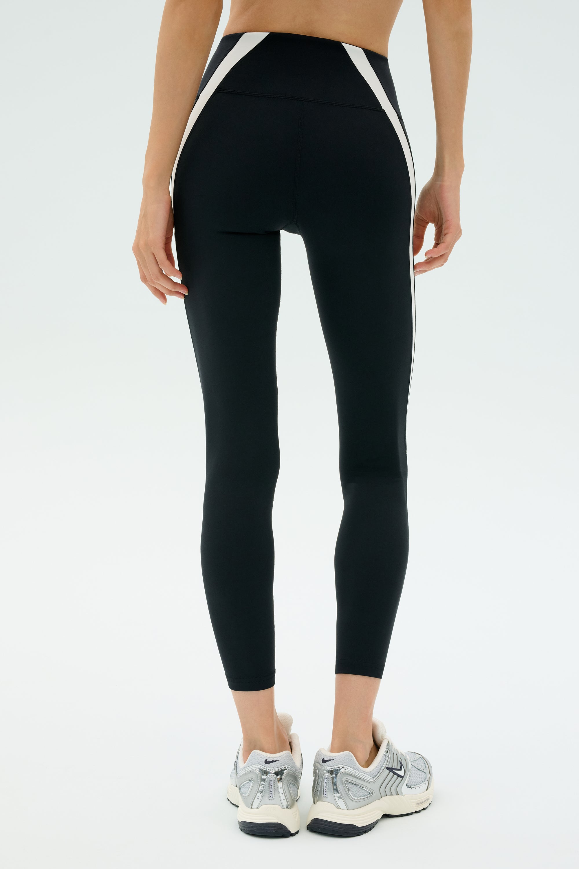 Miles High Waist Rigor 7/8 - Black/White – SPLITS59
