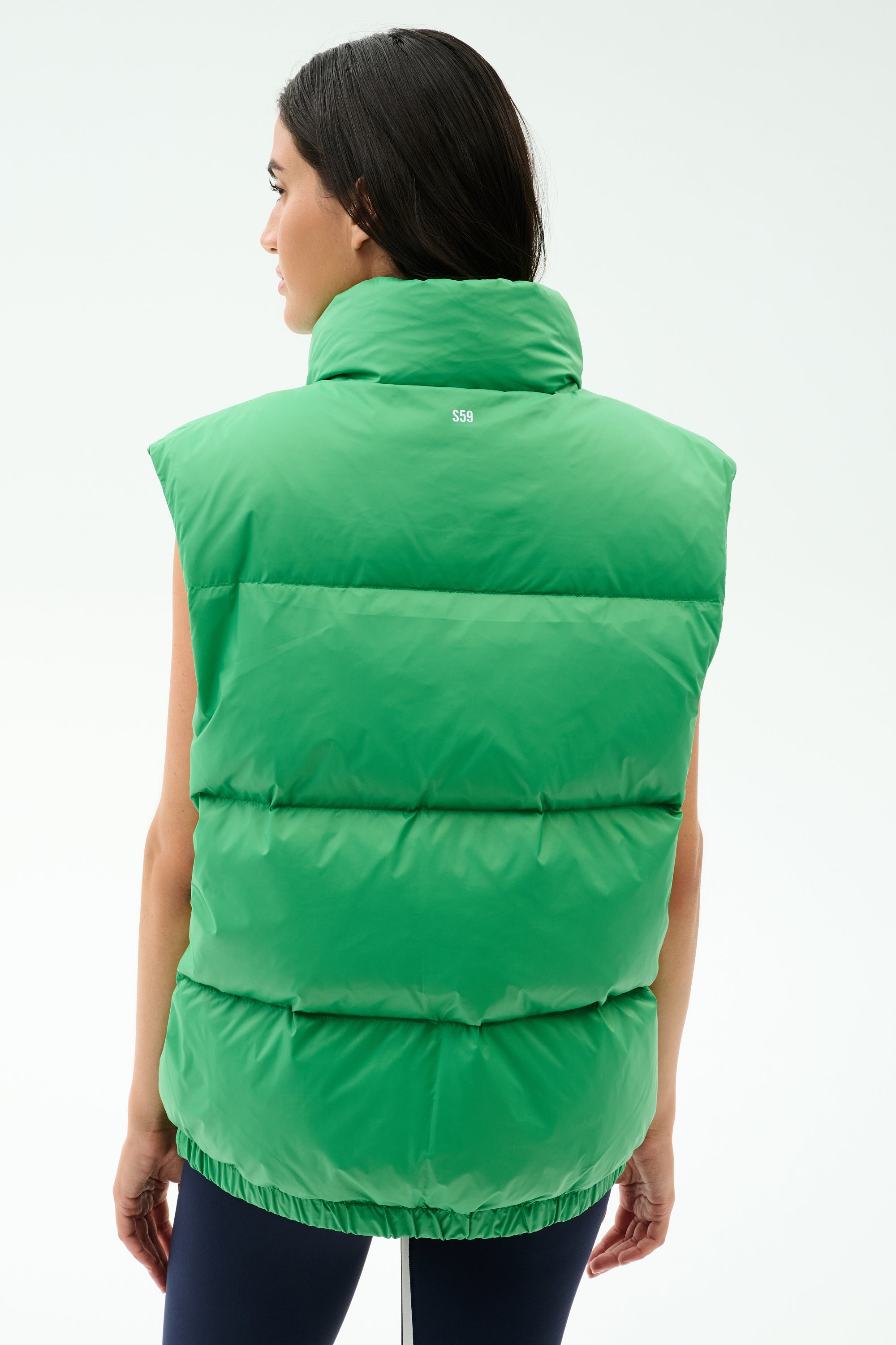 Summit Nylon Puffer Vest - Grass – SPLITS59