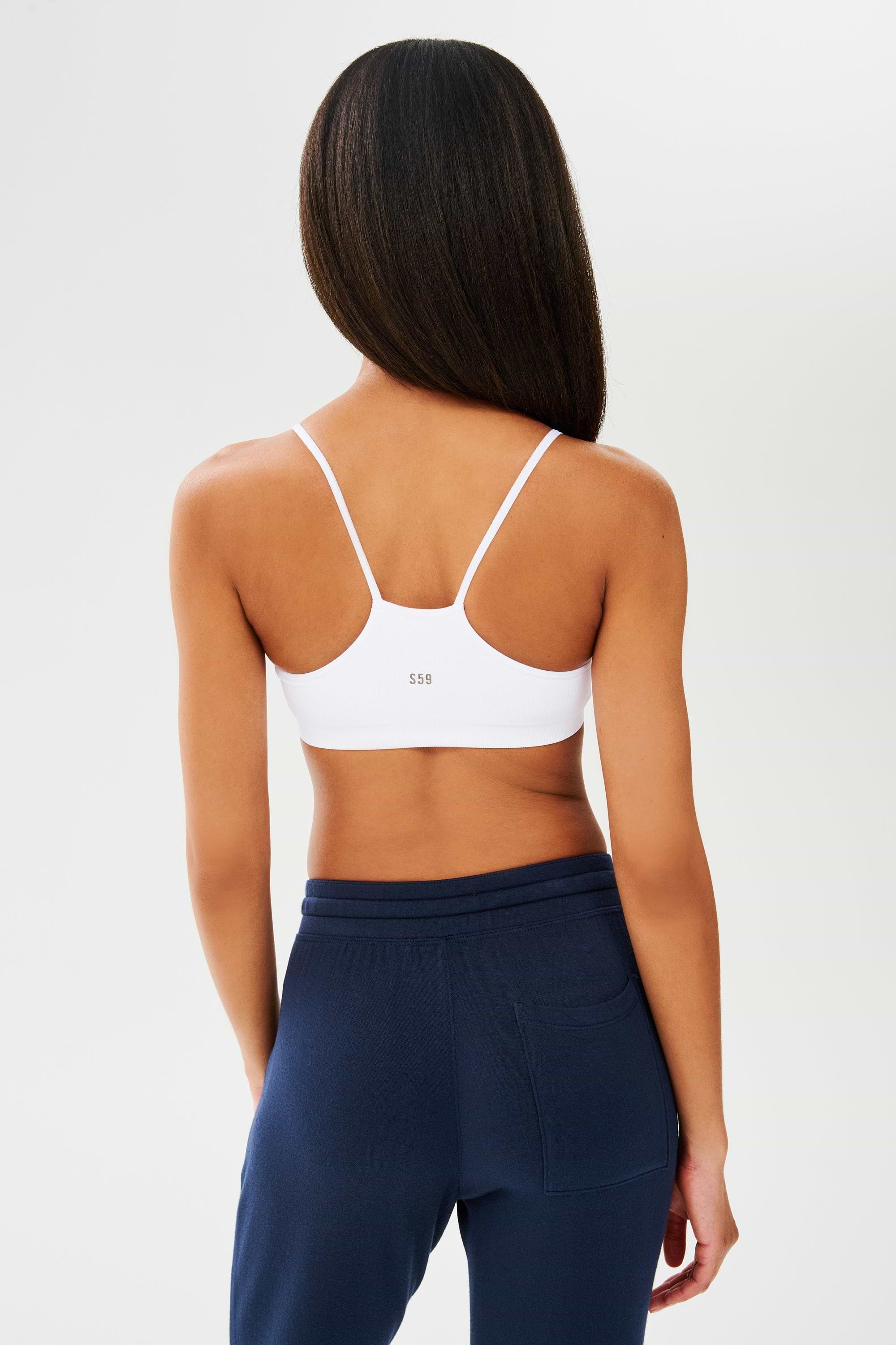 Women's Loren Seamless Sports Bra in White – SPLITS59