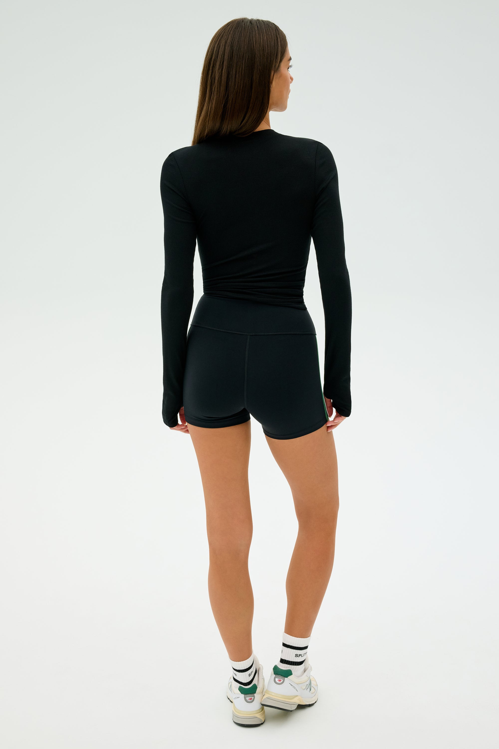 Louise Rib Long Sleeve - Black – SPLITS59
