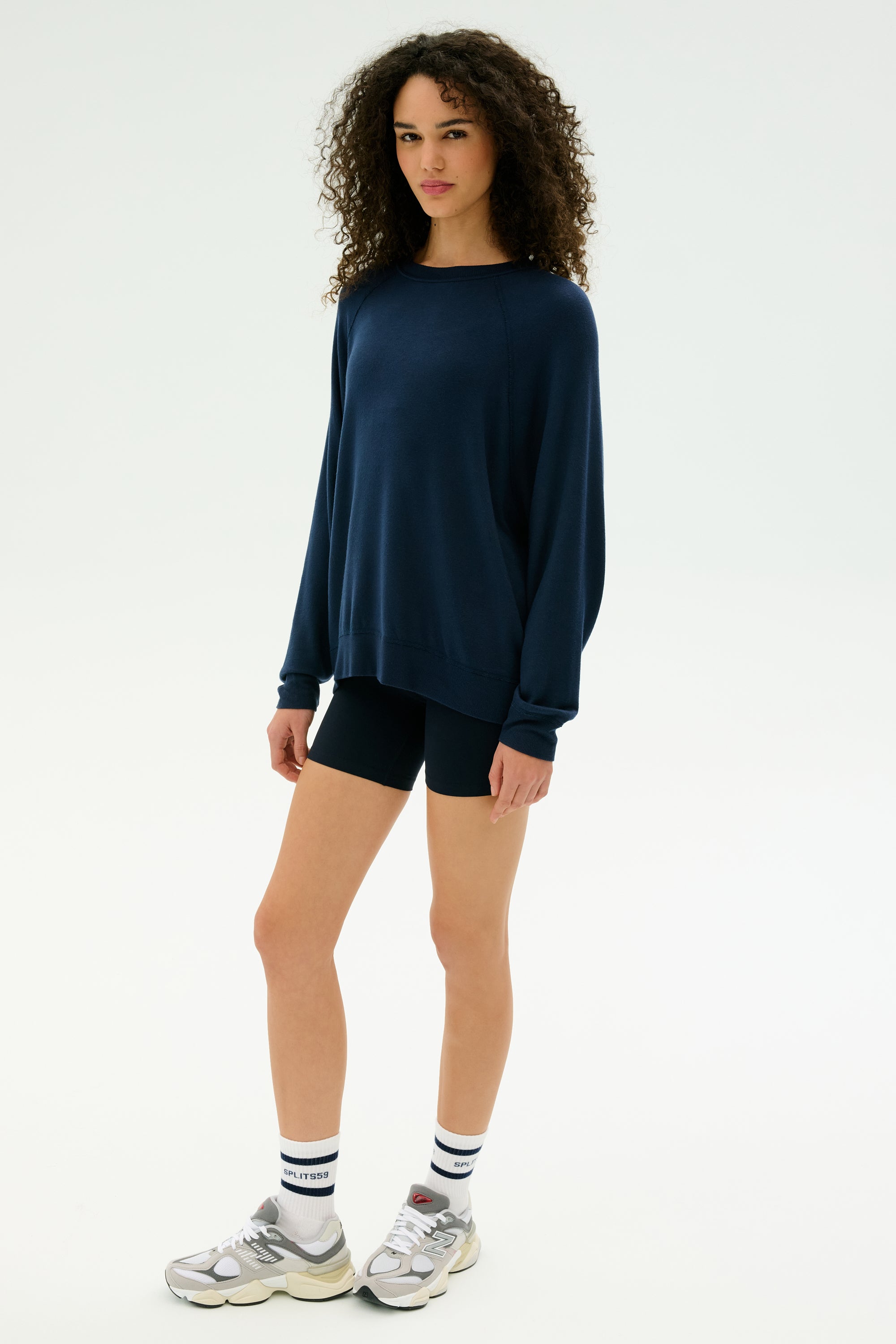 Andie Fleece Sweatshirt - Indigo – SPLITS59