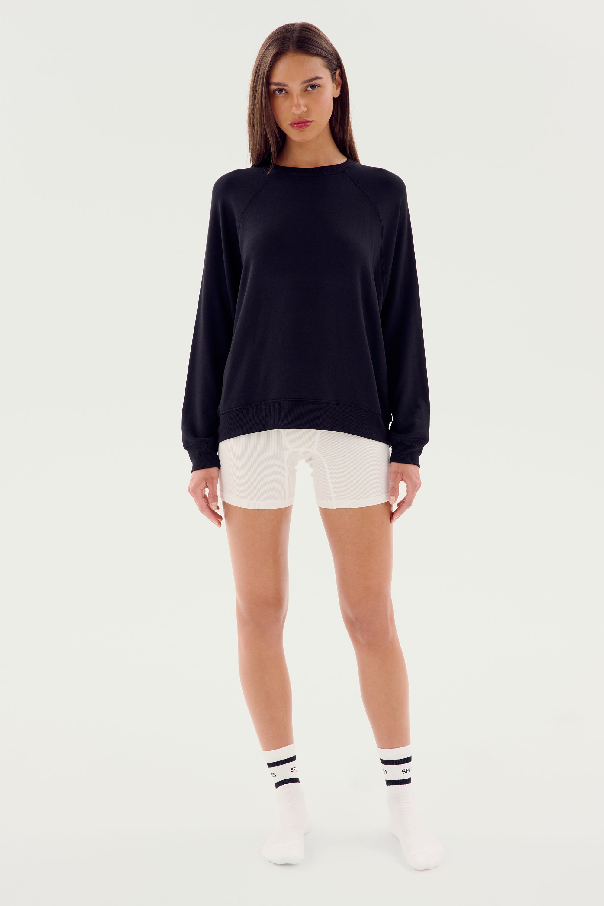 Andie Fleece Sweatshirt - Black – SPLITS59